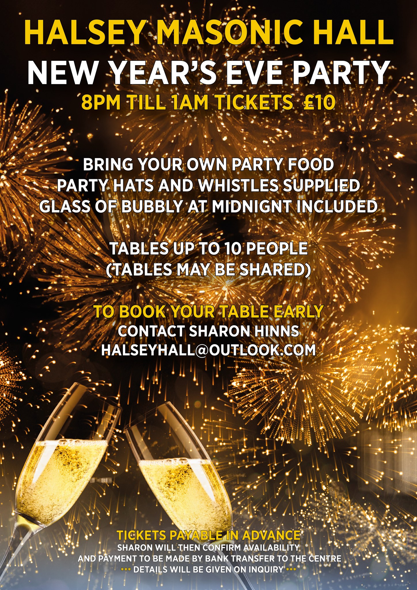 Halsey Hall New Year's Eve Watford Town Centre